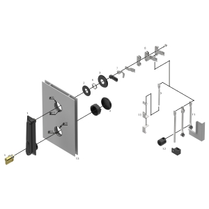 Система запирания Система запирания для алюминиевых профильных дверей
